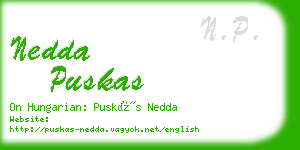 nedda puskas business card